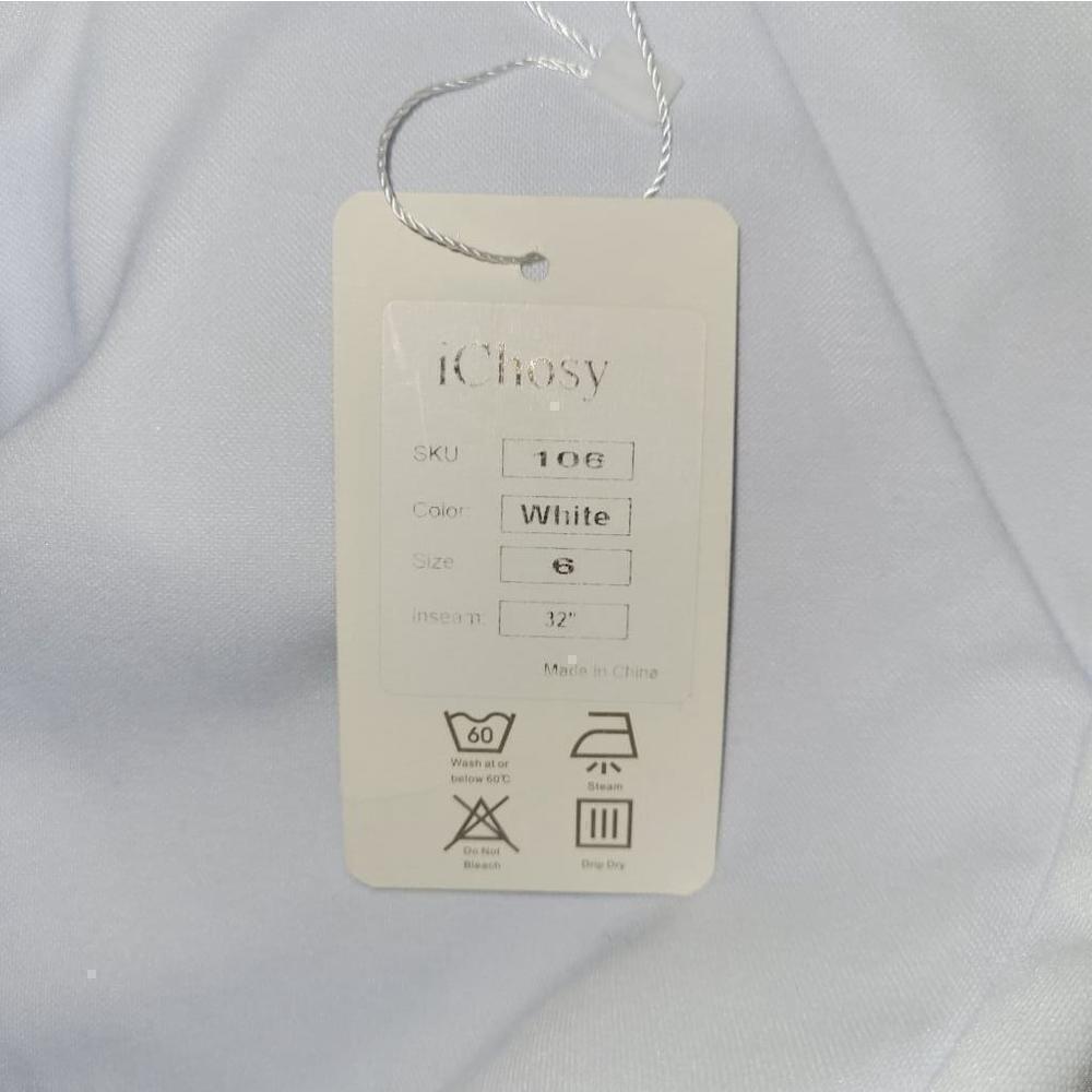 Women's iChoosy White Pull-on Bootcut Pants Size 6 - Picture 5 of 5